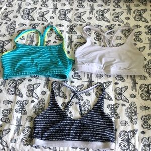 💙Bundle of sports bras - lulu, under armour, mgp